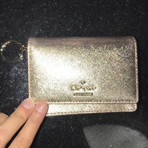 Rose gold wallet pouch